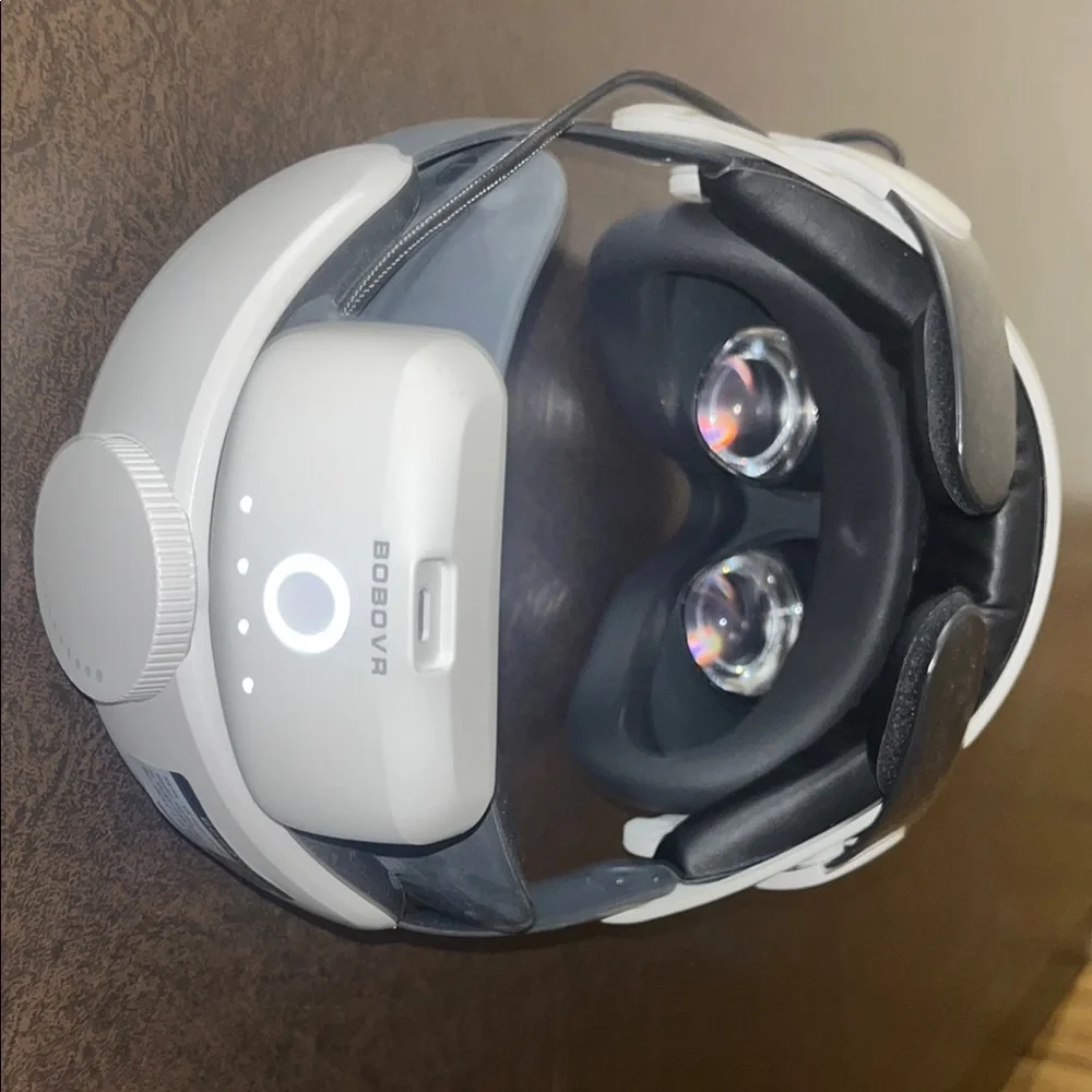 Quest 2 White VR Headset 256GB modded head-strap+ battery block long lasting